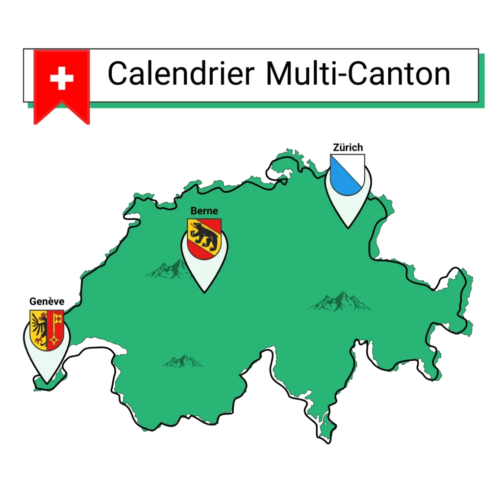 Calendrier multi-cantonal pour la Suisse