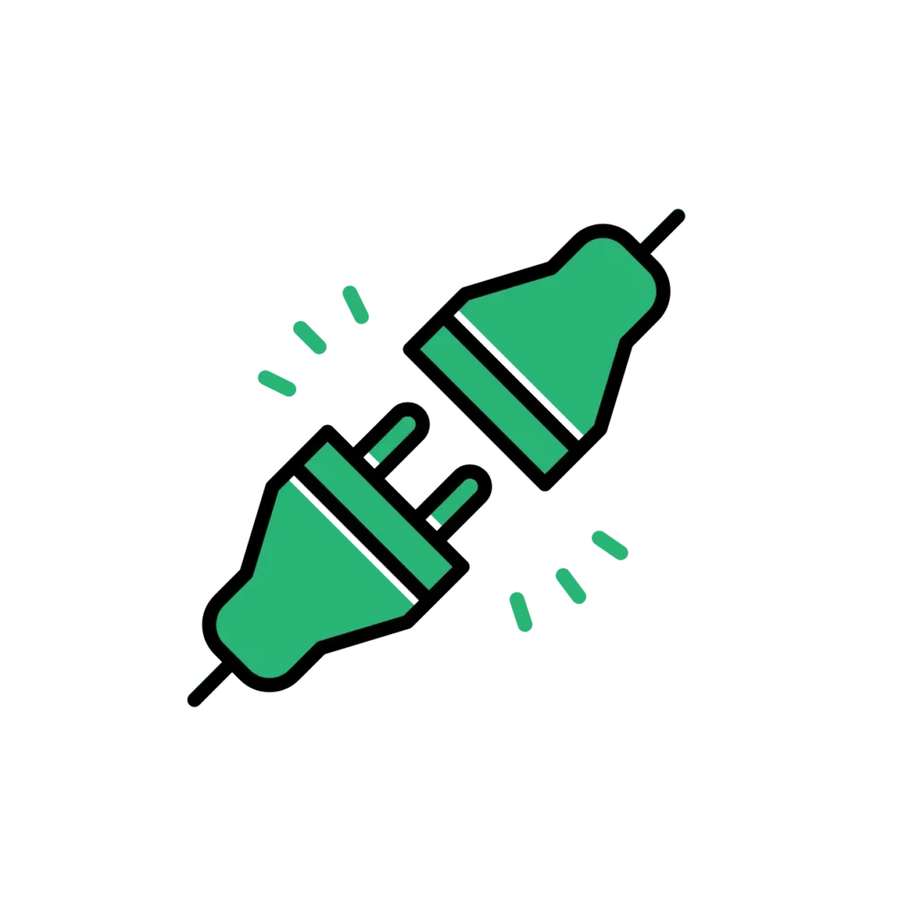 Icône Plug and Play - Une icône représentant la facilité d'utilisation de notre logiciel RH, comparable à une fonctionnalité plug and play.