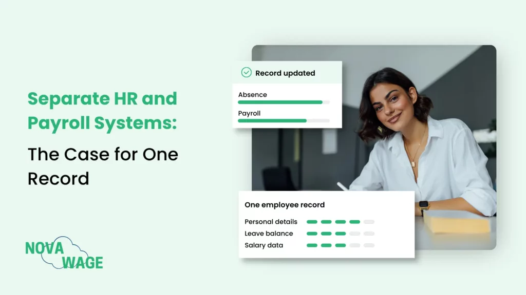 Swiss SME owner working across separate HR and payroll systems